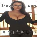 Horny female singles